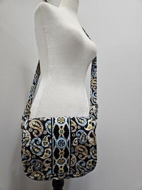 Stephanie Dawn - Quilted Paisley Crossbody Shoulder Bag -